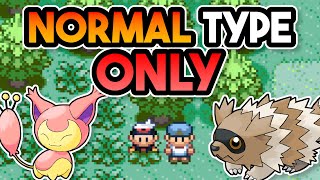 Can I Beat Pokemon Ruby with ONLY Normal Types
