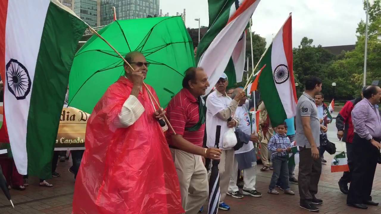 'ICA India Day Parade 2016'- Arriving at City Hall Ottawa CANADA ML Clip 
