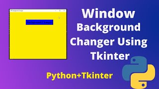 Famous Python Tkinter || Random Background Changer in one window ||Gui Profile