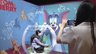 「トムとジェリー」企画展　“なりきり写真”撮れます～８月１４日まで開催