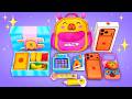 🎒 カピバラの手作り通学セット！ぷにぷにリュック、スマホ、お弁当箱！💛