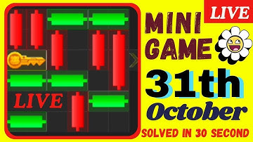 31st October Hamster Kombat Daily Mini-Game Live Puzzle Solved #hamstercombat #minigame #minipuzzle