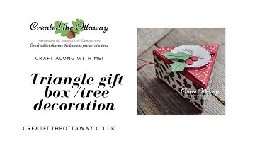 Triangle gift box tree decoration @createdtheottaway