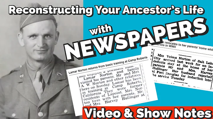 Reconstructing Ancestors Lives with Newspapers