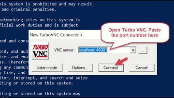 Connect to TurboVNC Using Windows 10 Powershell