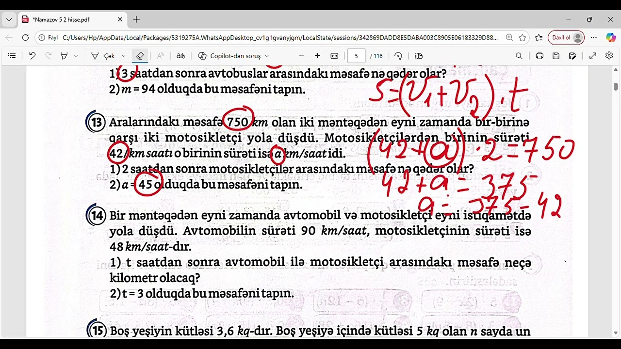 Namazov 5-ci sinif 2-ci hissə səhifə 6,7,8,9,10