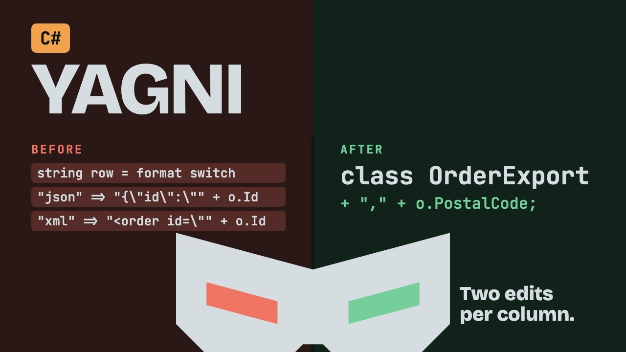 YAGNI in C#: Delete Speculative Config Options