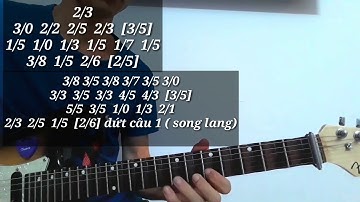 Vọng cổ câu 1 và 2 dây kép chữ cơ bản có ký âm số dễ học