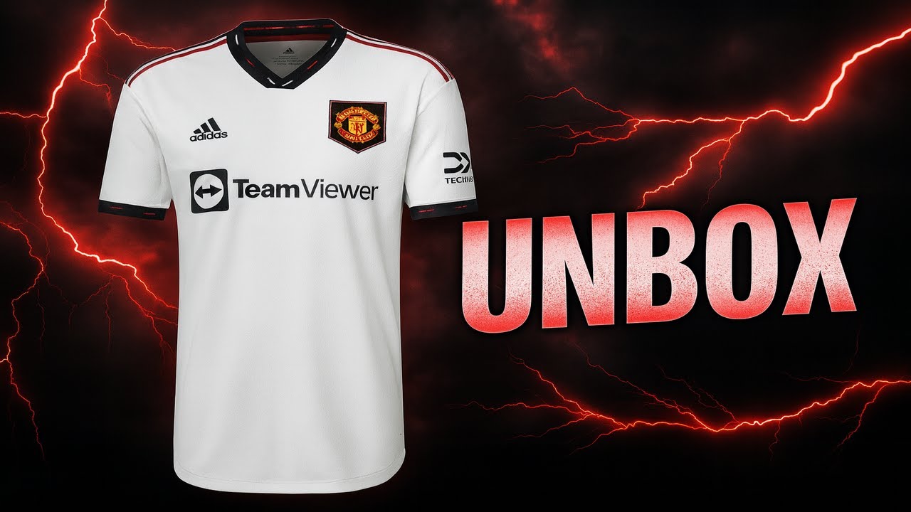 Manchester United football shirt AWAY kit 2022/23 (Player Issue) Unboxing & Review / ASMR