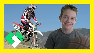 GRANDPA RACES DIRT BIKES, KIDS PLAY SPORTS (Day 1680)