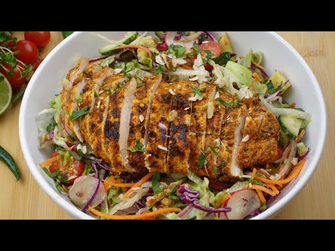 Grilled Chicken Salad,Healthy Salad Recipe (weight loss Recipe)