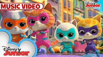 Paws Out, Claws Out 🐱🎶 | Music Video | SuperKitties | @disneyjr