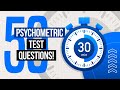 PSYCHOMETRIC TESTS | 50 Psychometric Test Practice Questions & Answers! (PASS with 100%!)