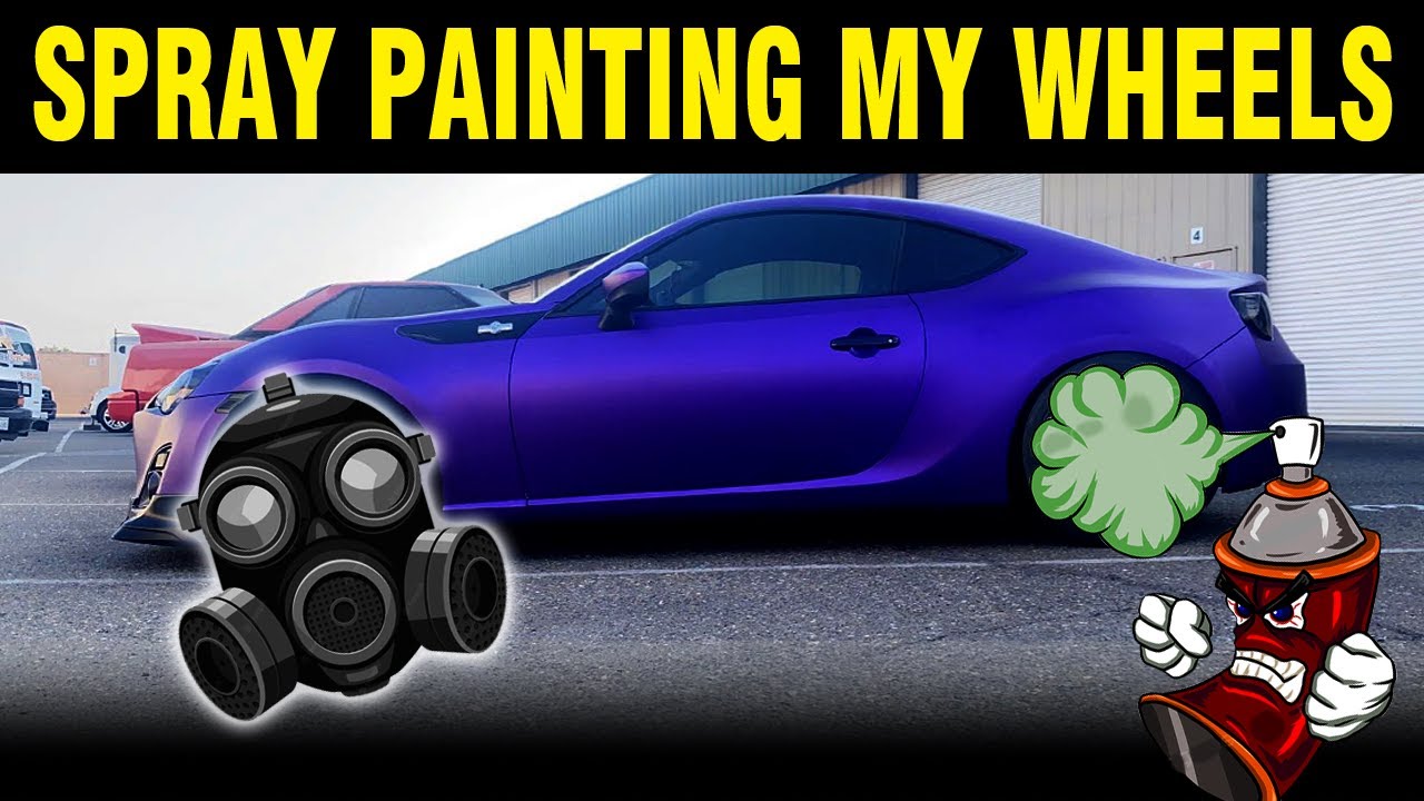 Before & After Spray Painting Wheels Amazing Results! YouTube