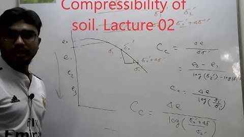 Compressibility of soil lecture 2