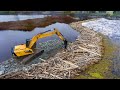 Beaver Dam Removal with Excavator | Awesome Floods & Dredging Compilation