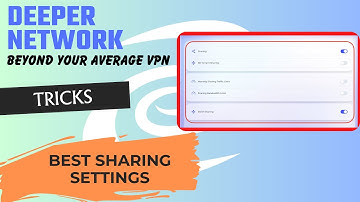 Best Sharing Settings!