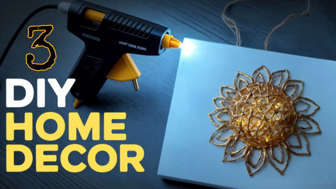 🔥 DIY Hot Glue Gun Crafts | Best Out of Waste Home Decor | Glue gun art