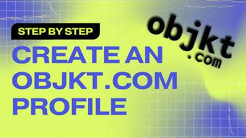 How to create an Objkt profile // Step by Step Tutorial