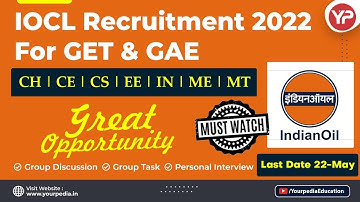 IOCL GET & GAE Recruitment through GATE 2022 | IOCL GD GT Interview preparation with YourPedia