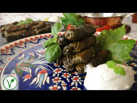 Sarma Turkish Stuffed Grape Leaves Recipe | How to make Traditional Sarma Vegan