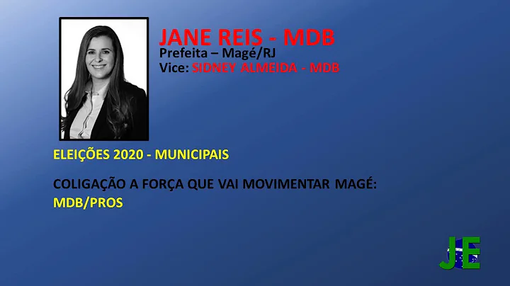 Jingles Eleies 2020 | Jane Reis (MDB) - Prefeita M...