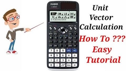 Unit Vector Calculation in Scientific Calculator || Scientific Calculator Tutorial Part 20