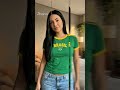 Camisa Brasil Bordada Babylook Feminina Sem Estado