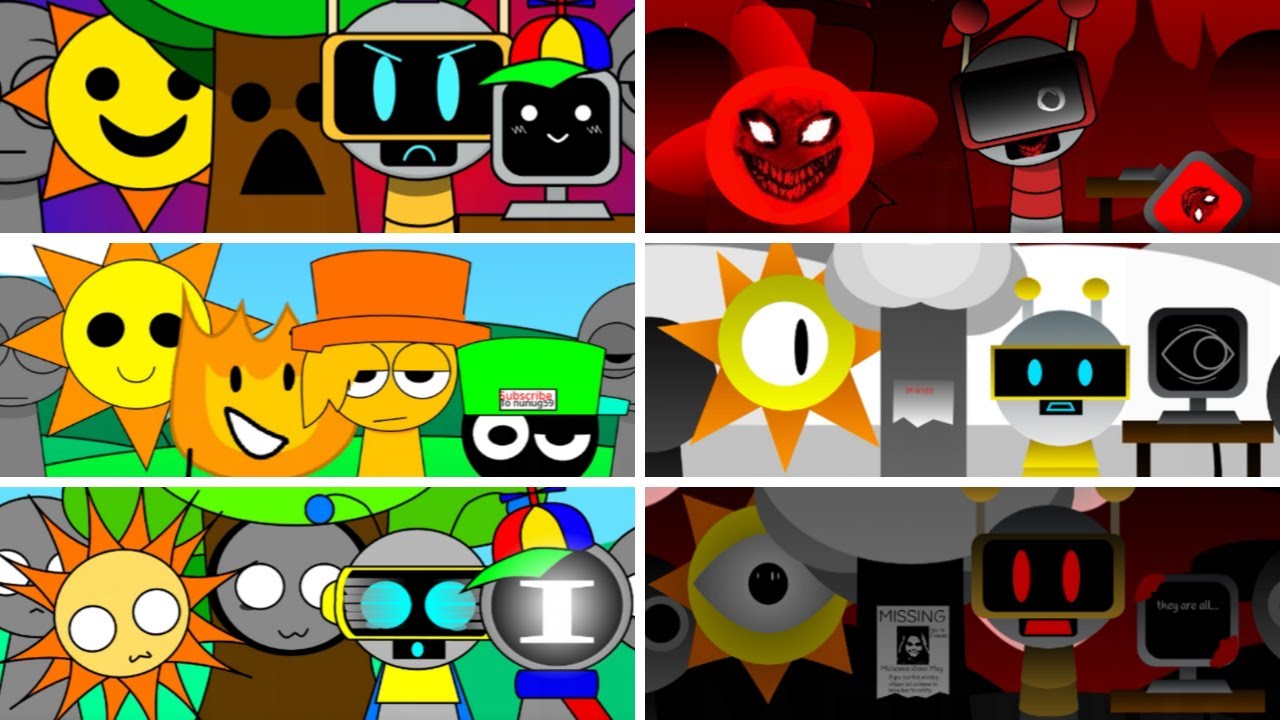 Incredibox - Sprunki but MIX MR SUN and FUNBOT and MR FUN COMPUTER and ...