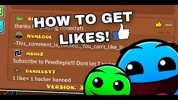 How to get LIKES on your comments in Geometry Dash! (Method #1)