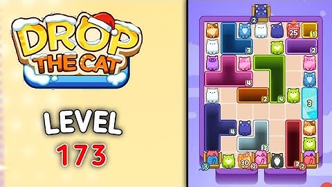 Drop the cat level 173 walkthrough solution gameplay