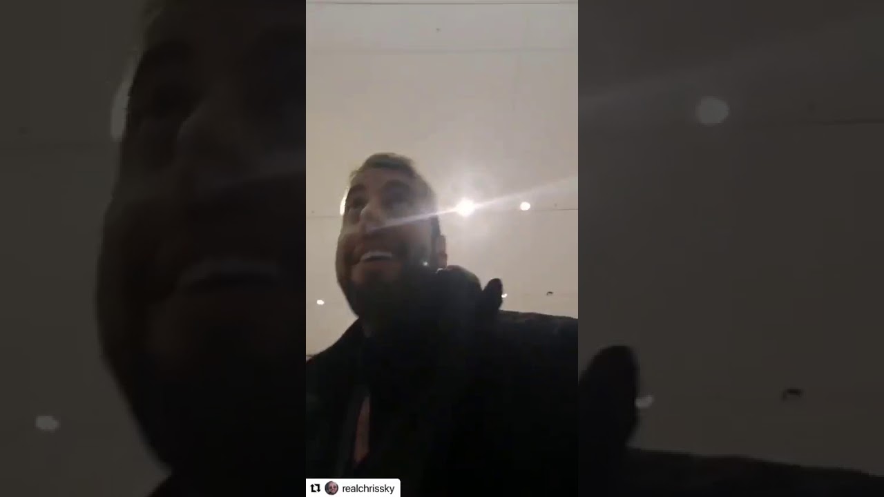 Man demonstrate his charter rights at the airport.