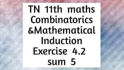 11th maths exercise 4.2 5th sum