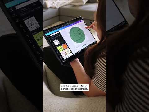 Designing stickers with HP Spectre x360 laptop