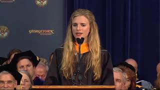 Brit Marling Inspired Beautiful Speech in Georgetown University - Piano Instrumental Music