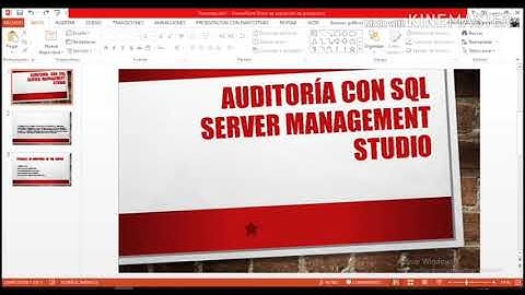 Auditoría con SQL Server Management Studio