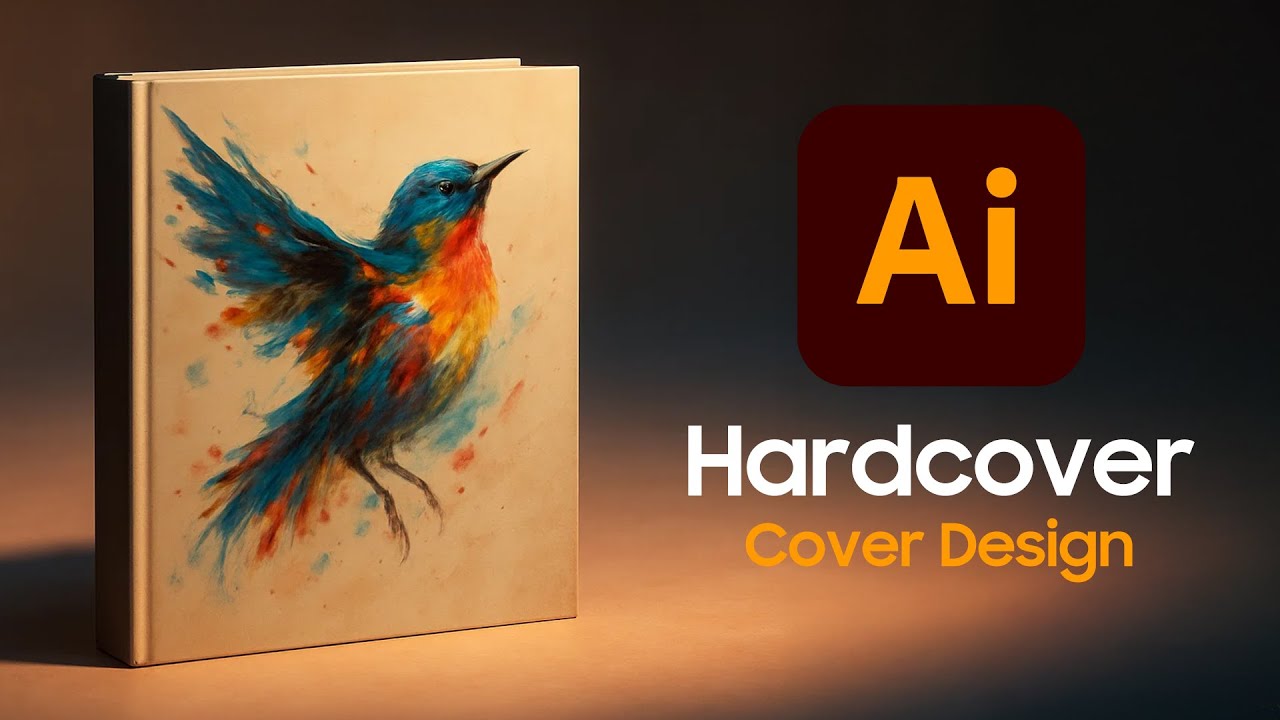 Hardcover Book Cover Design - Adobe Illustrator