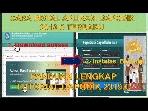 Cara Instal Aplikasi Dapodik Versi 2019.c, Panduang Lengkap [Tutorial Dapodik 2019.c Step 1]