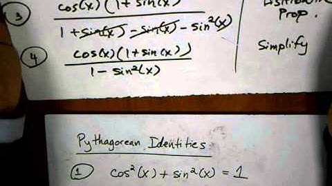 Sec 5 2 Trig Proofs   Difference of Squares