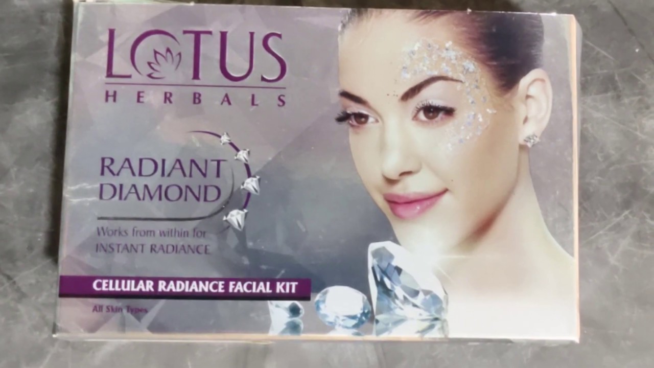 LOTUS HERBALS RADIANT DIAMOND FACIAL KITHOW TO DO FACIAL AT HOME FOR