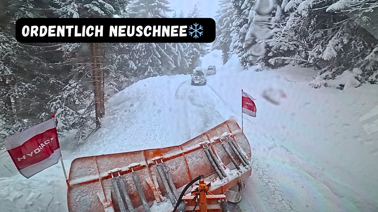 ❄️Ordentlich Neuschnee in Zillertaler Alpen❄️Winterdienst | Schneeräumung mit Unimog POWER
