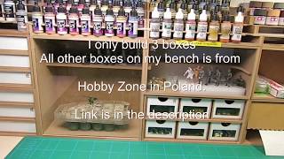 Building boxses for bench