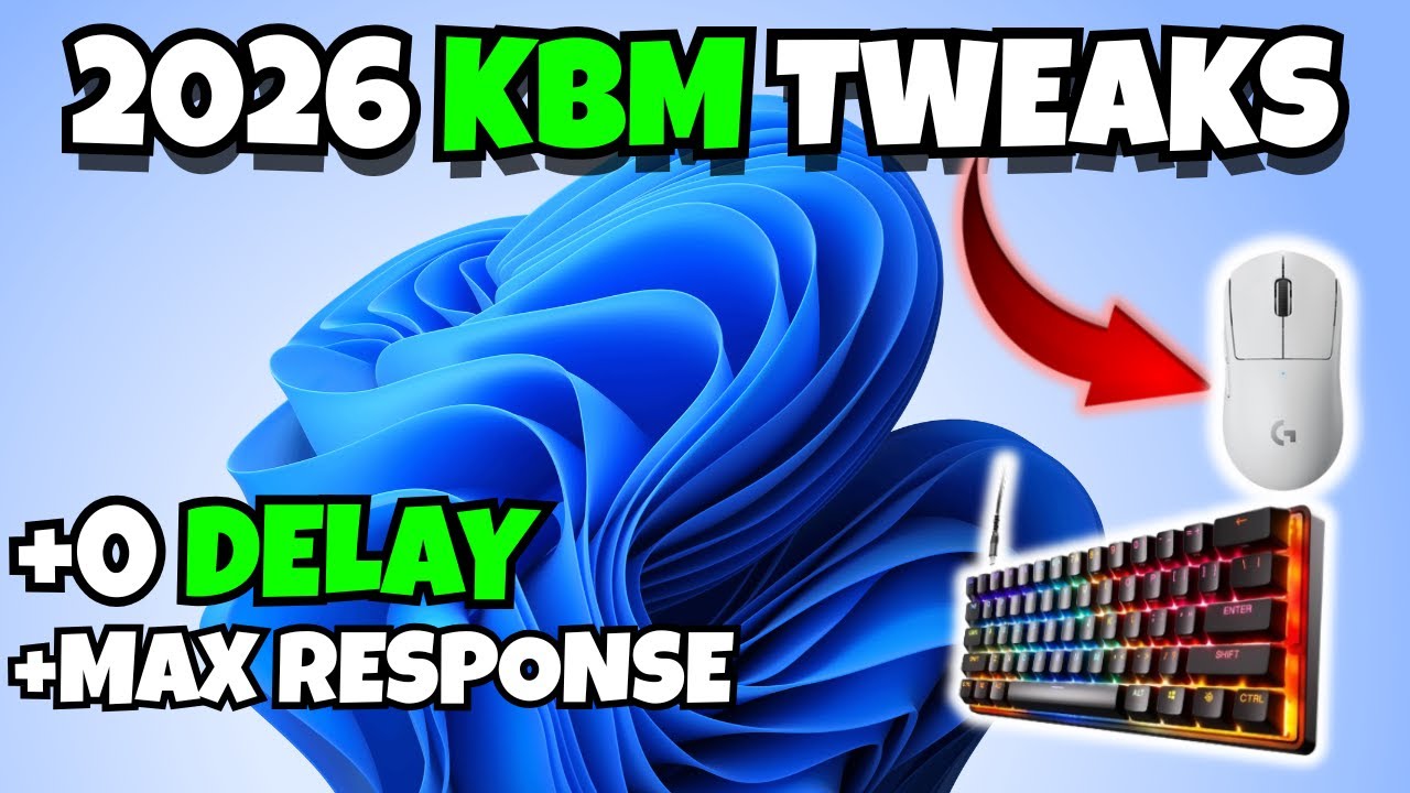 2026 ZERO DELAY KBM TWEAKS 🚀 (INSANE INPUT LAG FIX) PRO SETTINGS