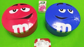 Satisfying Video | Unpacking 2 Rainbow M&M's vs Maltesers Containers with Color Candy ASMR