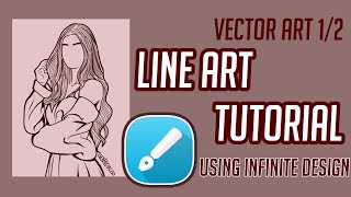 VECTOR ART: Line Art Tutorial | WATCH ME EDIT screenshot 2