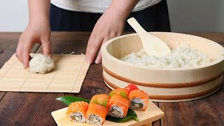 Sushi Oke Hangiri Mat Rice Paddle Making Set #4726 by JapanBargain 