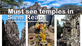 🇰🇭 The ruin Temples in Siem Reap | Bayon temples | Chau Say Tevoda | Ta Nei | Cambodia