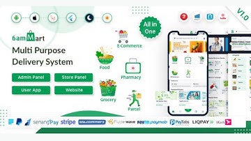 6amMart - Multivendor Food, Grocery, eCommerce, Parcel, Pharmacy delivery app with Admin & Website