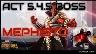 4* Void vs Act 5.4.5 mephisto boss marvel Contest Of Champion