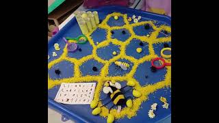 Buzz buzz! 🐝 Who’s making honey today? | #children #earlylearning  #sensoryactivities